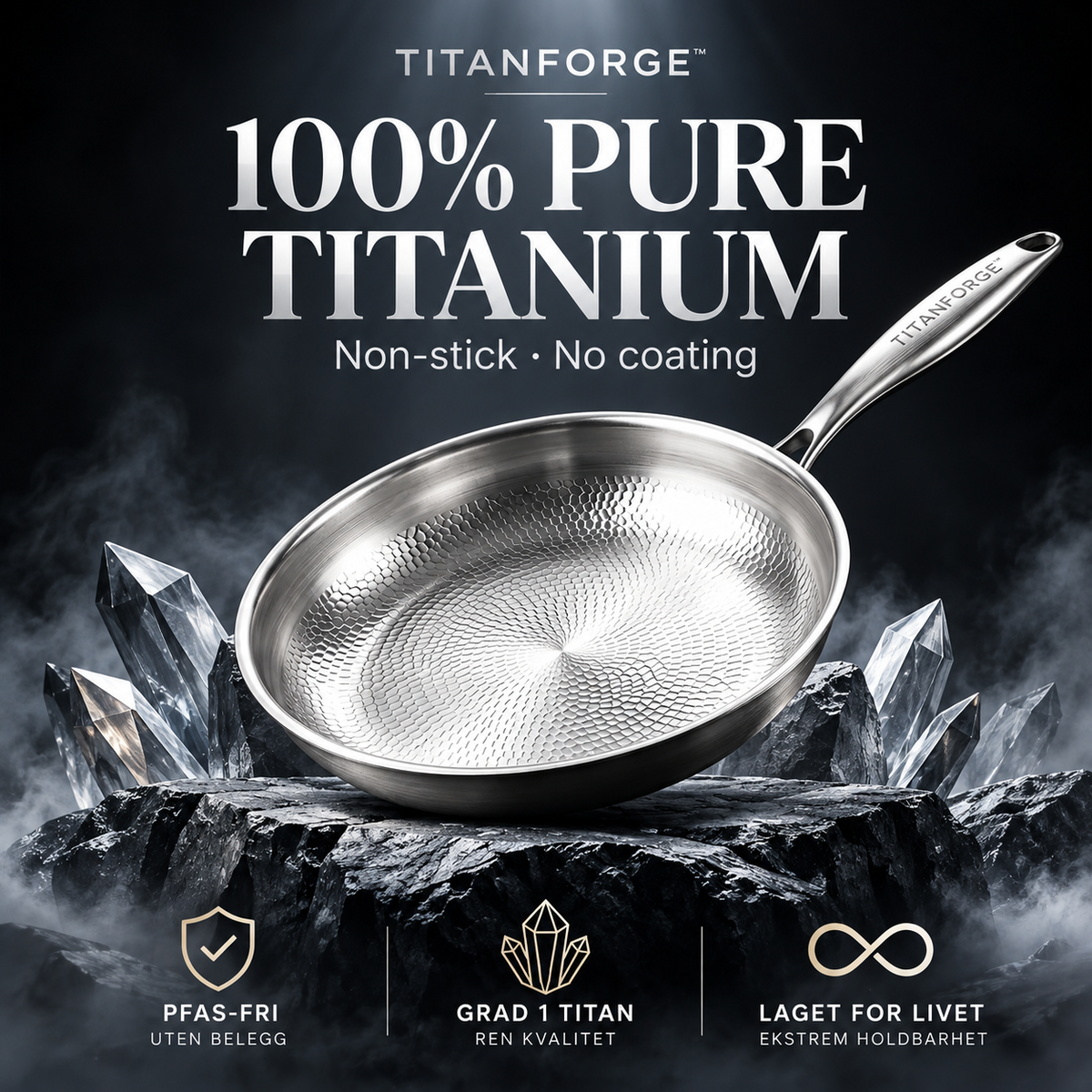 TitanForge™ – Stekepanne i titan